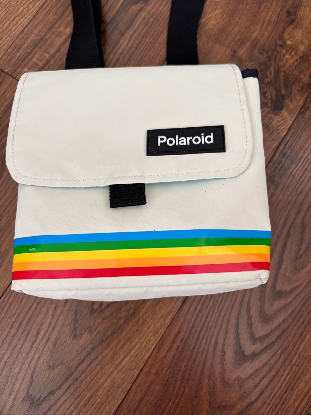 Polaroid Cream Camera Bag with Rainbow Stripe - Picture 2 of 11